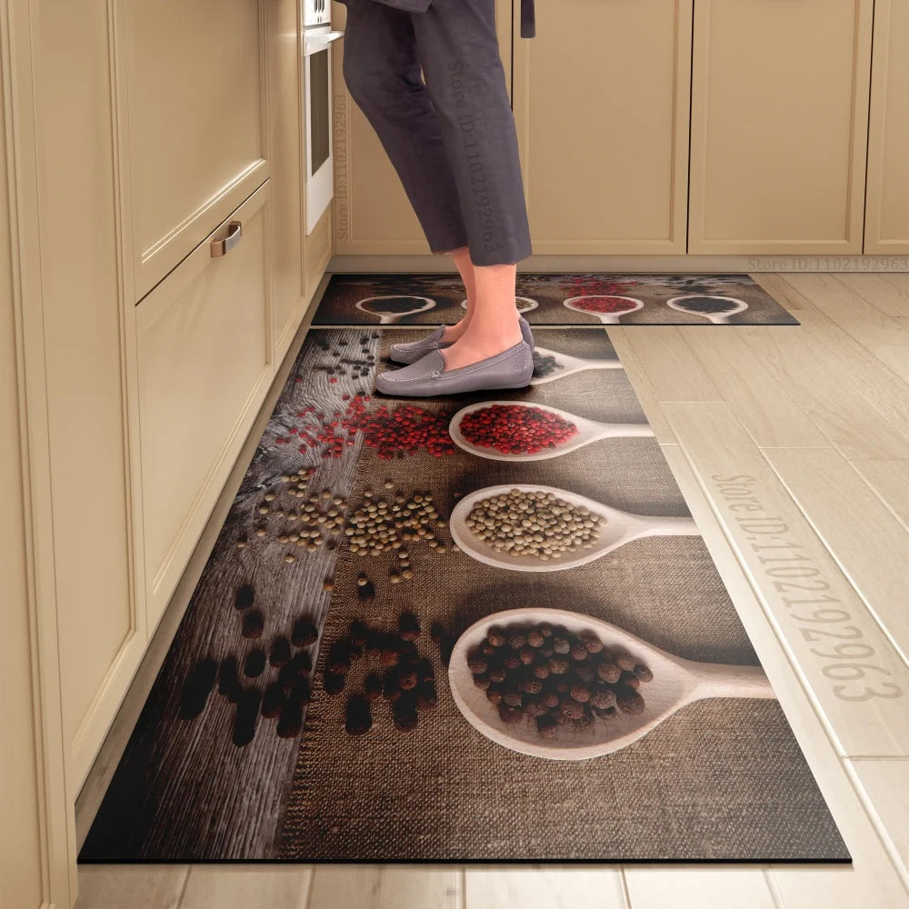 Kitchen Floor Mat, Dining Theme