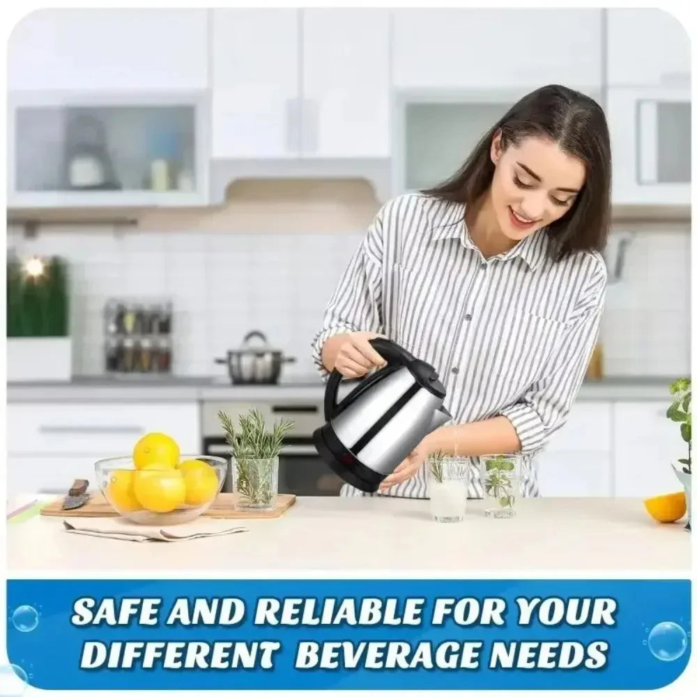 Large-Capacity Electric Stainless Steel Kettle w/Auto-Shutoff