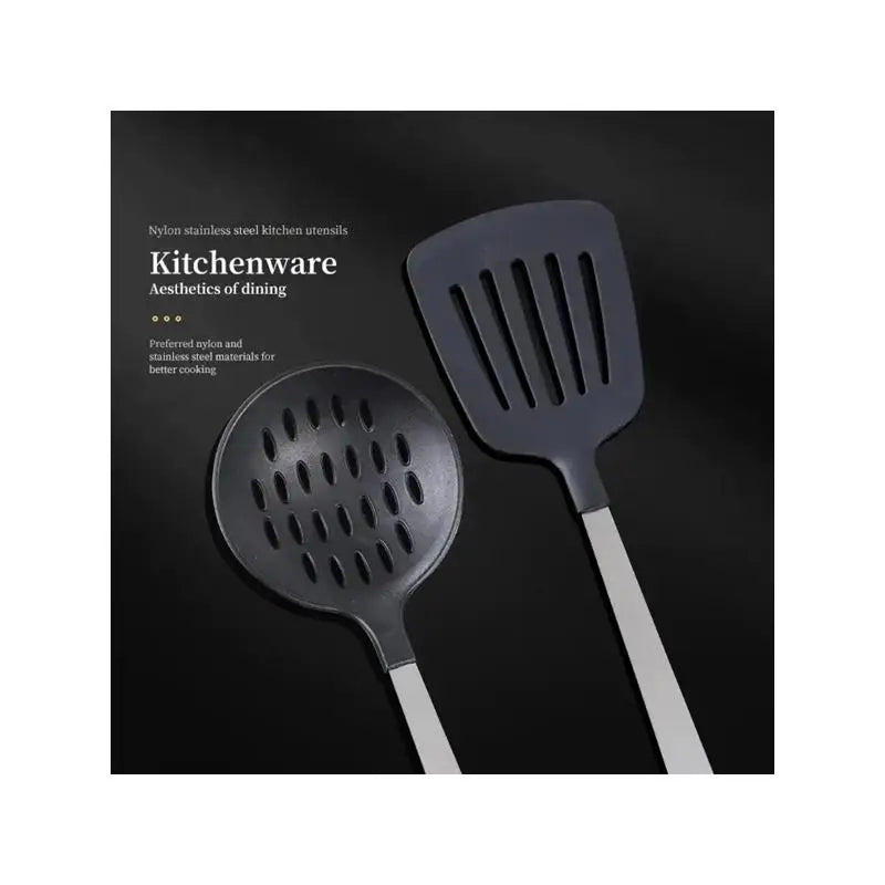 5-Pc Premium Kitchen Utensil Set - Stainless Steel Handle & Nylon