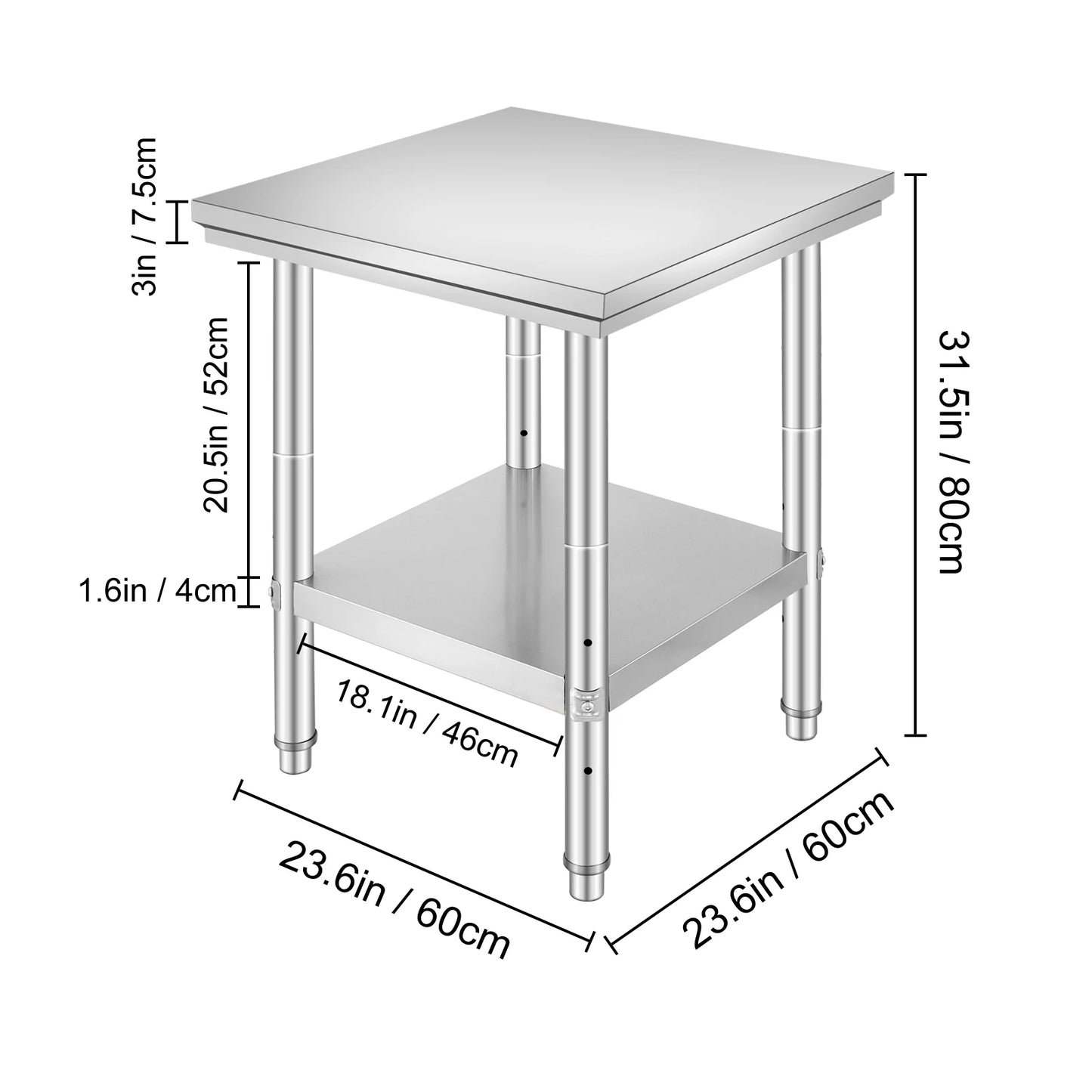 Stainless Steel Commercial Kitchen/Catering Worktable