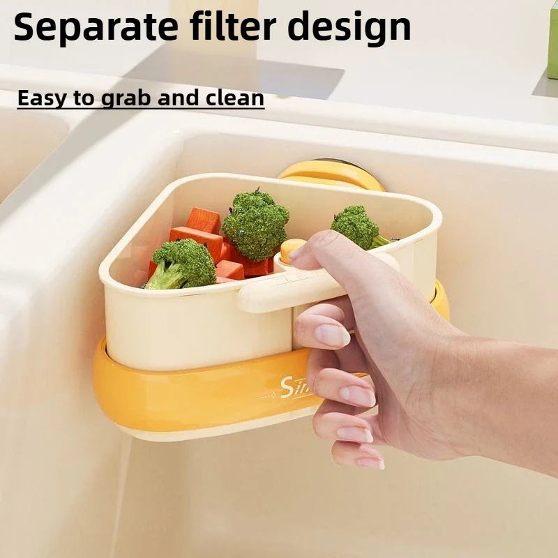 C‌orner Kitchen Sink Strainer Basket