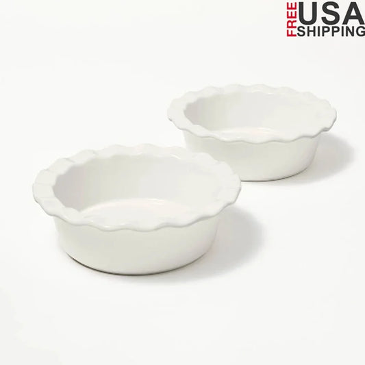 2pc Mini Round Stoneware Baking Dish