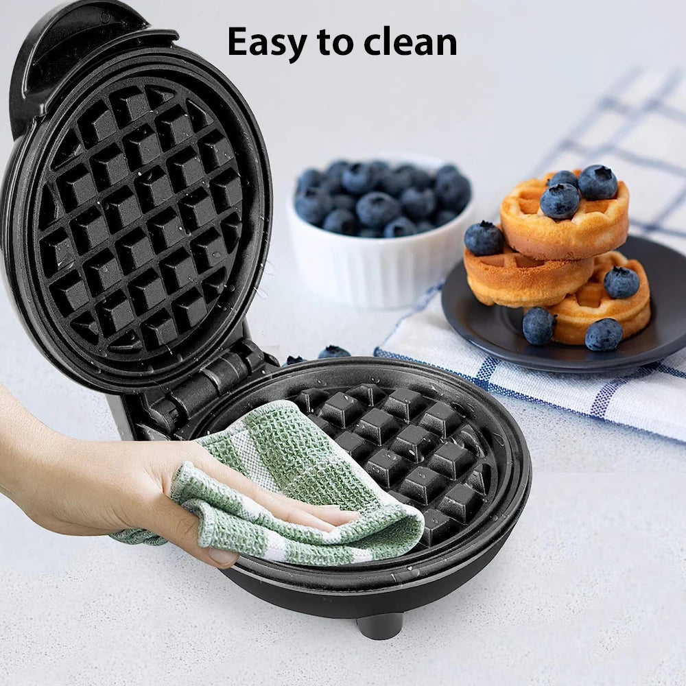 Mini Electric Waffle Maker, Non Stick