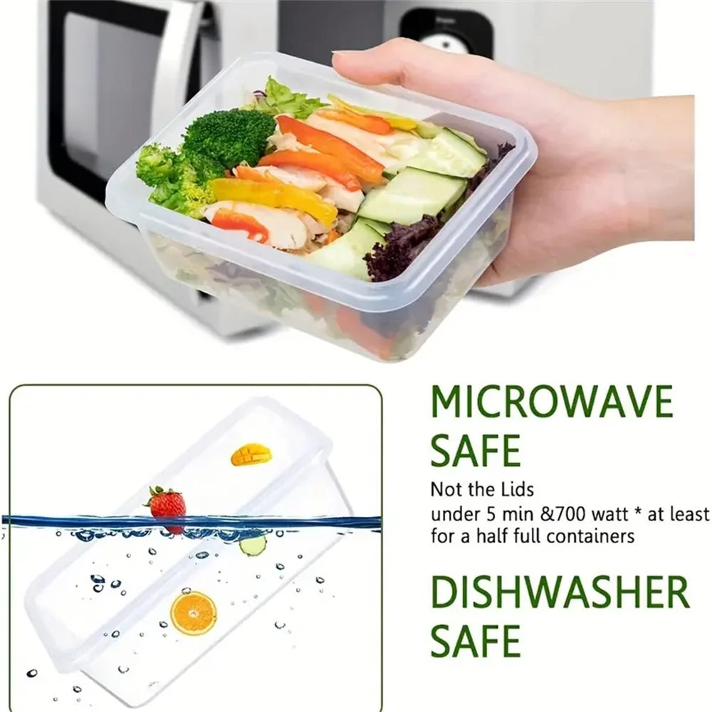 24pc Kitchen Storage Container Set, Plastic w/Lids, Dishwasher Safe
