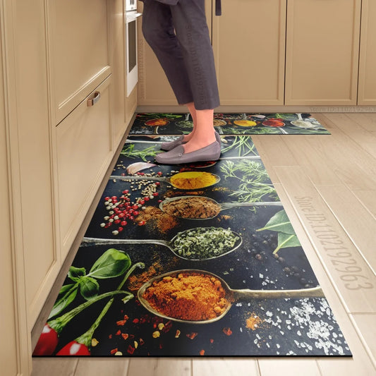 Kitchen Floor Mat, Dining Theme