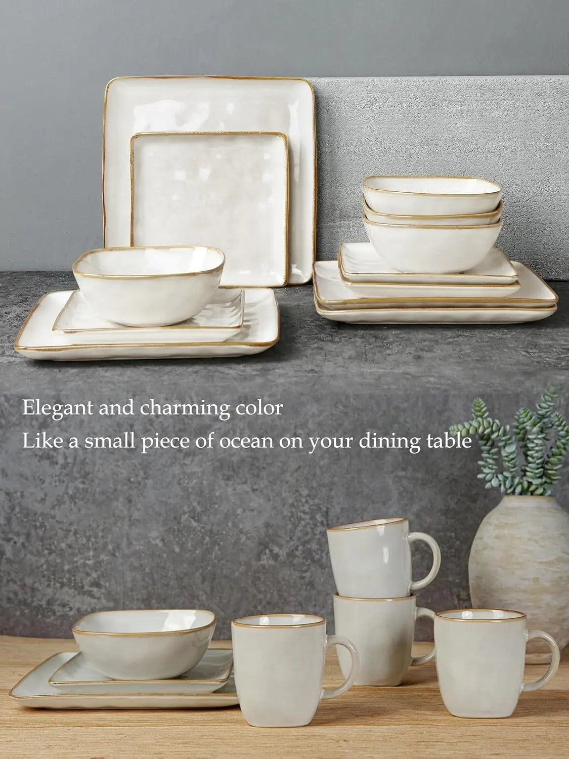 24-Piece Dinnerware Set, service for 8