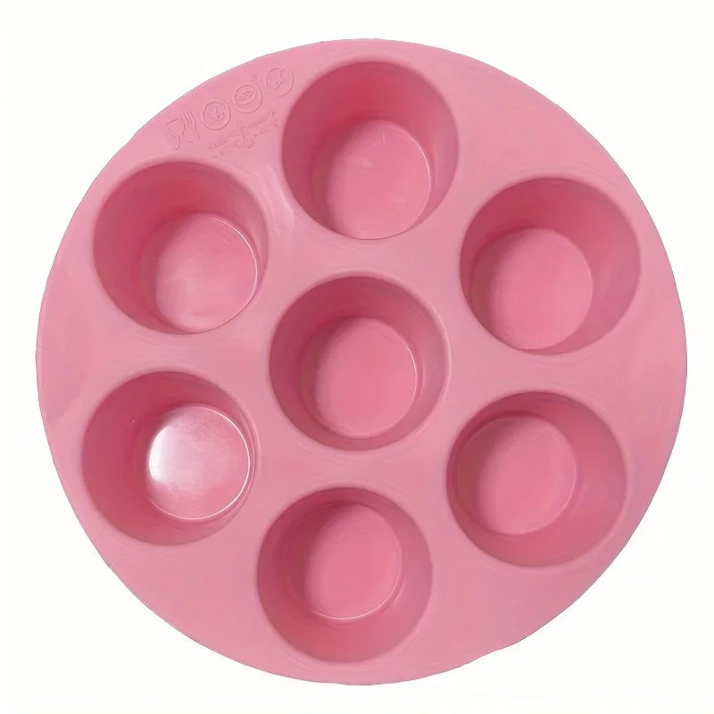 Silicone Egg Bite Molds - 7-Cavity, Non-Stick, Dishwasher Safe