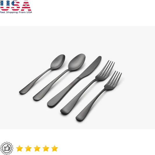 20pc Stainless Steel Everyday Flatware Set, Service for 4