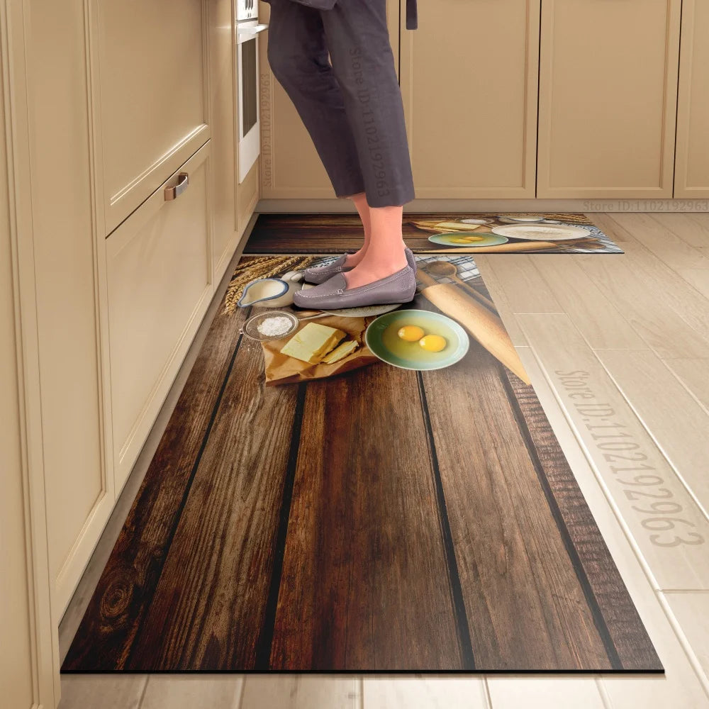 Kitchen Floor Mat, Dining Theme