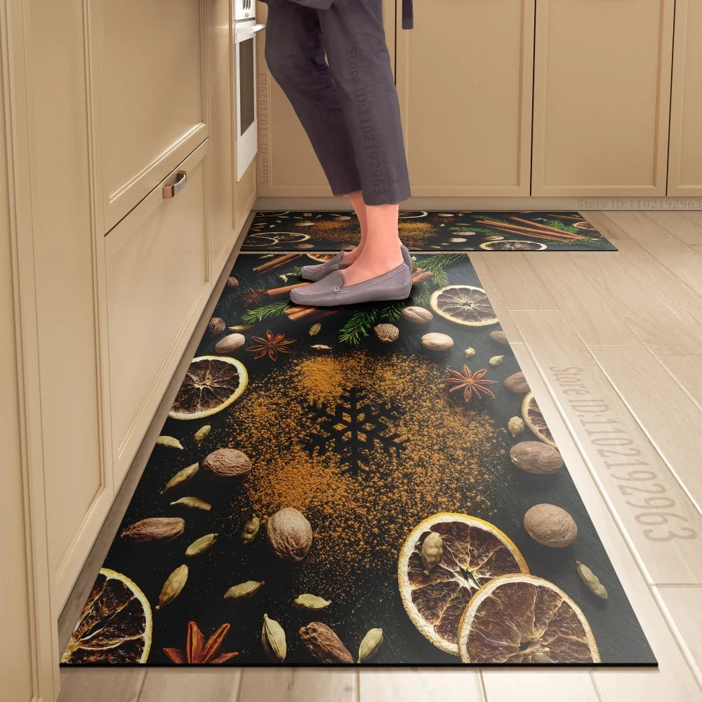 Kitchen Floor Mat, Dining Theme