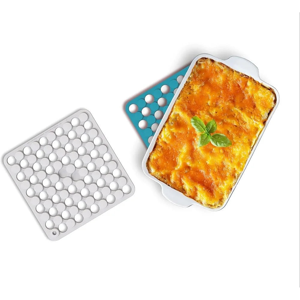 Set of 2 Silicone Trivets, Heat Resistant