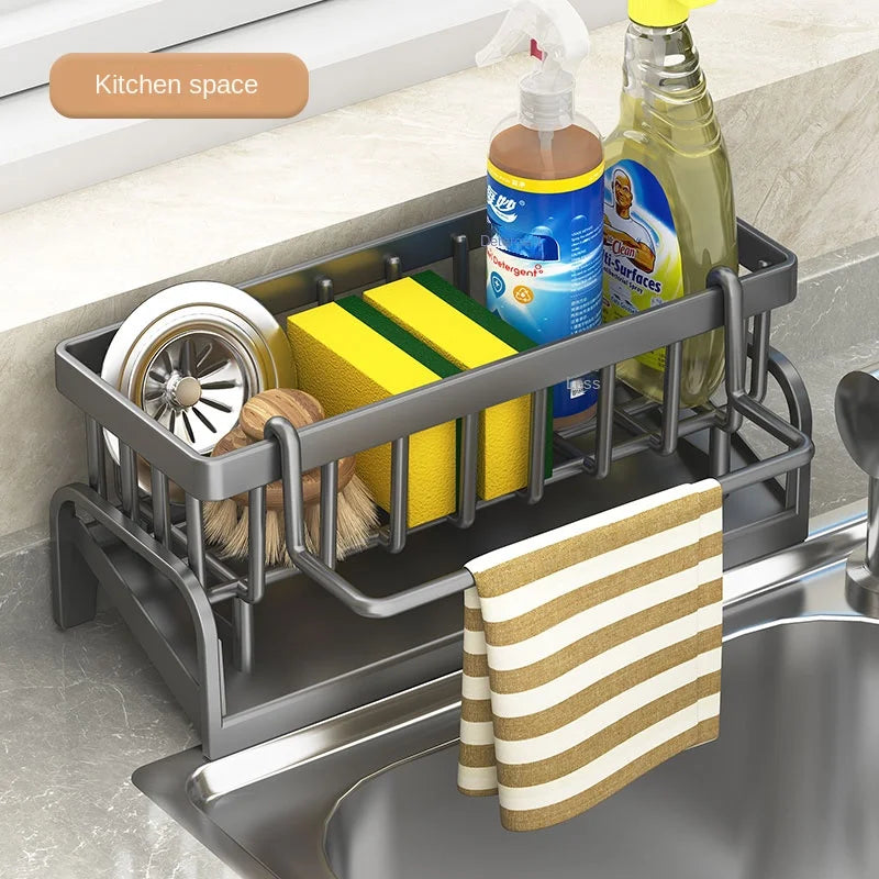 Kitchen Sink Shelf Storage Draining Rack
