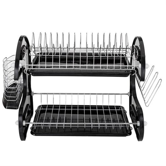 Multifunctional Dual Layers Dish Storage/Drying Rack