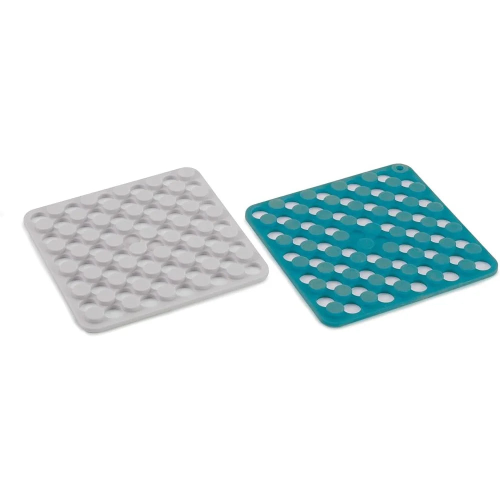 Set of 2 Silicone Trivets, Heat Resistant