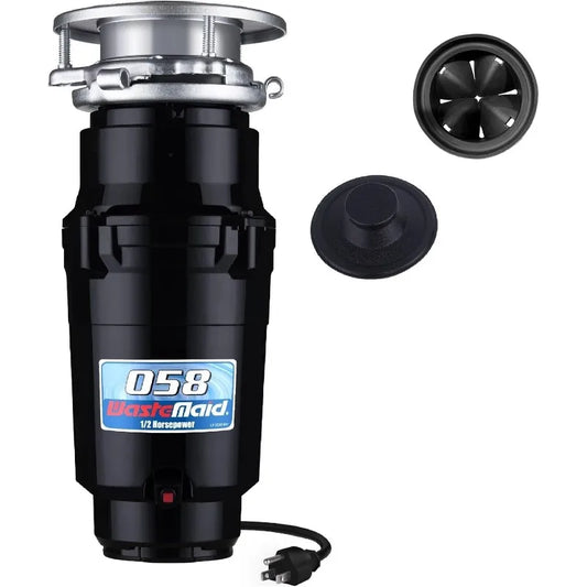 1/2 HP Garbage Disposal, Anti-Jam, Stainless Steel