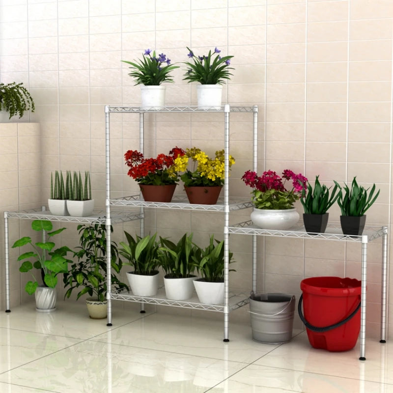 Metal Kitchen Storage Rack, Multifunctional - 4/5 Tiers