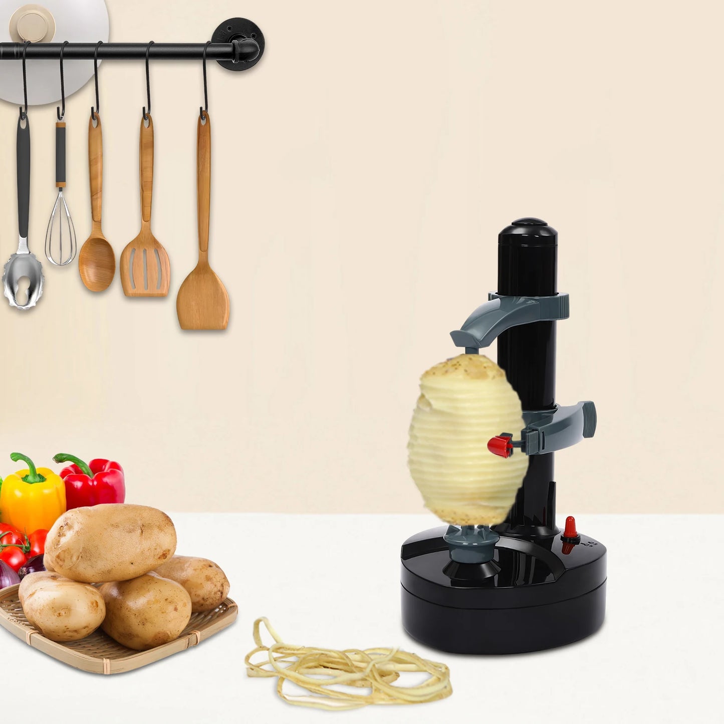 Electric Multi-function Fruit & Vegetable Peeler, Rotating