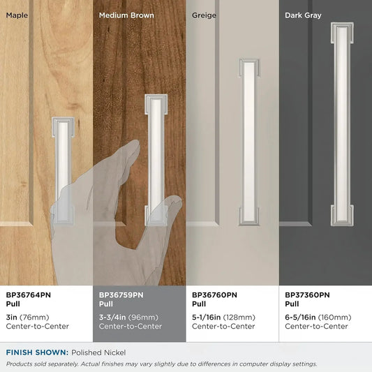 Polished Nickel Kitchen Cabinet Pull
