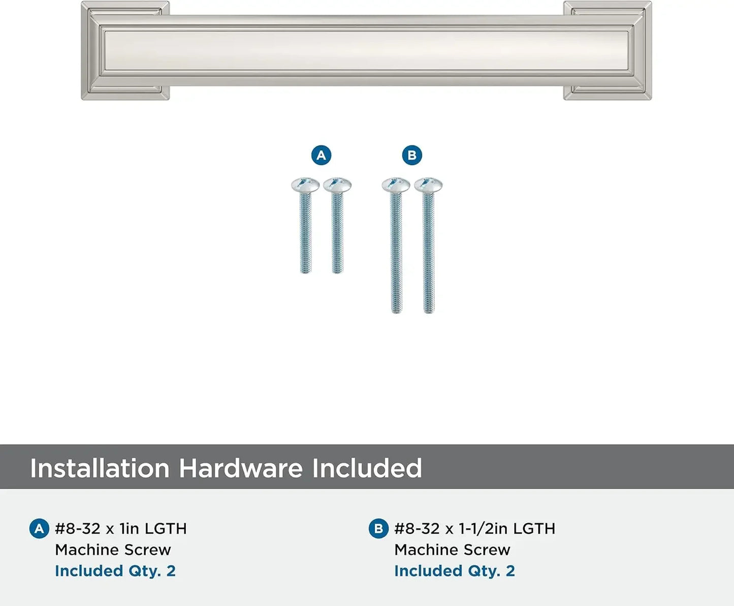 Polished Nickel Kitchen Cabinet Pull