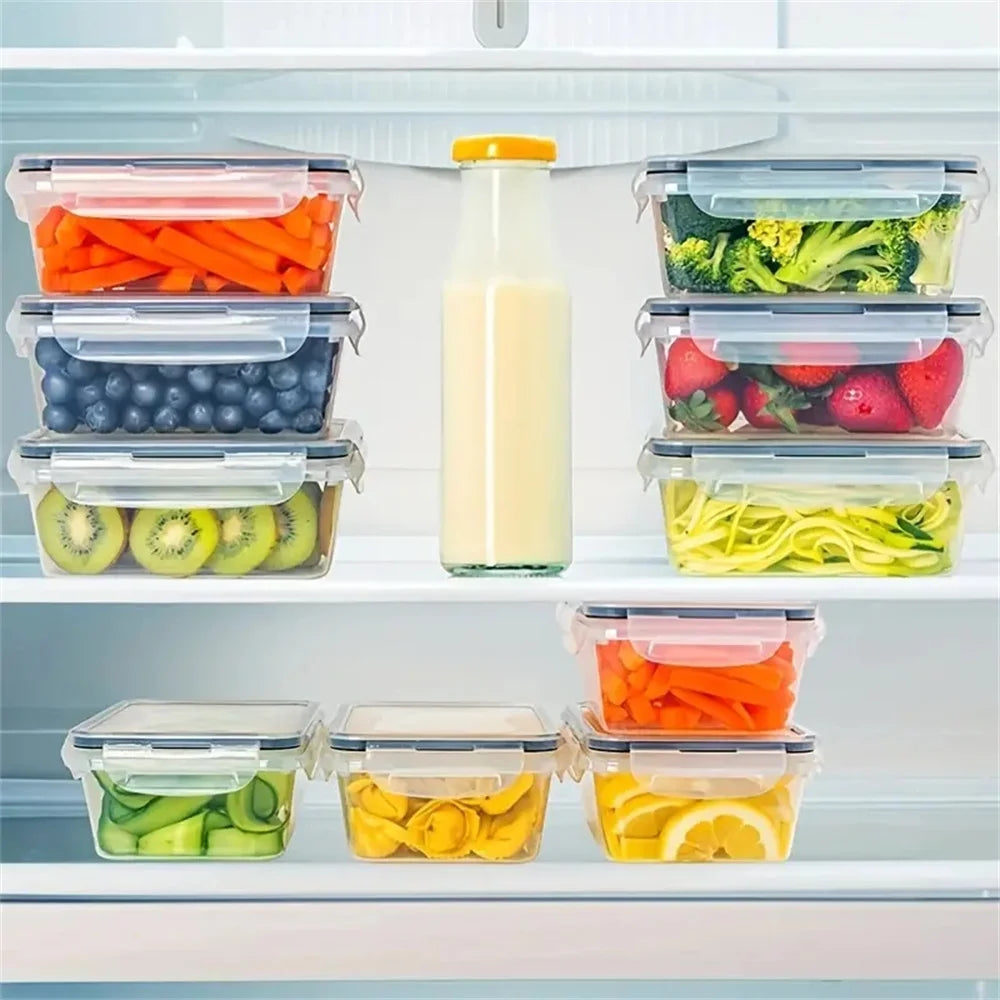 24pc Kitchen Storage Container Set, Plastic w/Lids, Dishwasher Safe