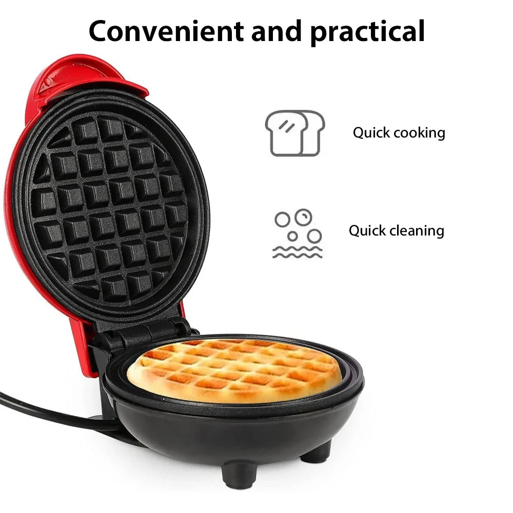 Mini Electric Waffle Maker, Non Stick