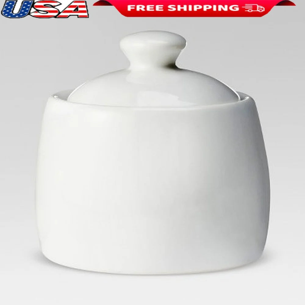 8oz Ceramic Sugar Bowl with Lid