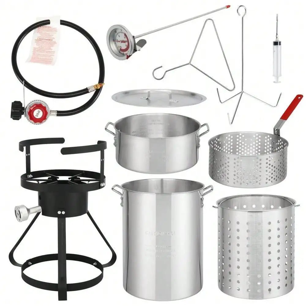 30 Qt. Turkey 10 Qt. Fish Fryer Boiler/Steamer, 54,000 BTU, Propane