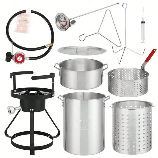 30 Qt. Turkey 10 Qt. Fish Fryer Boiler/Steamer, 54,000 BTU, Propane