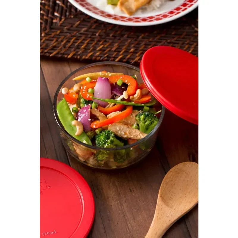 4 Cup Glass Storage Bowls
