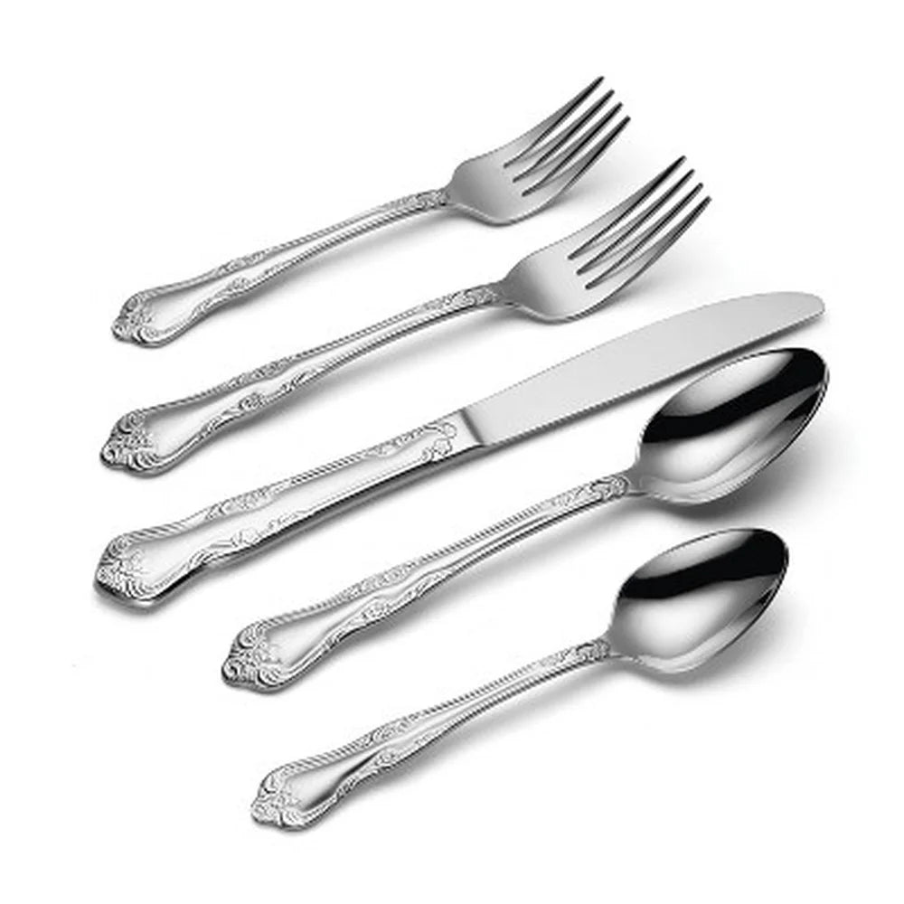 20pc Stainless Steel Flatware Set, Service for 4