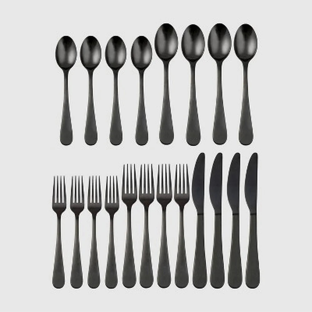 20pc Stainless Steel Everyday Flatware Set, Service for 4