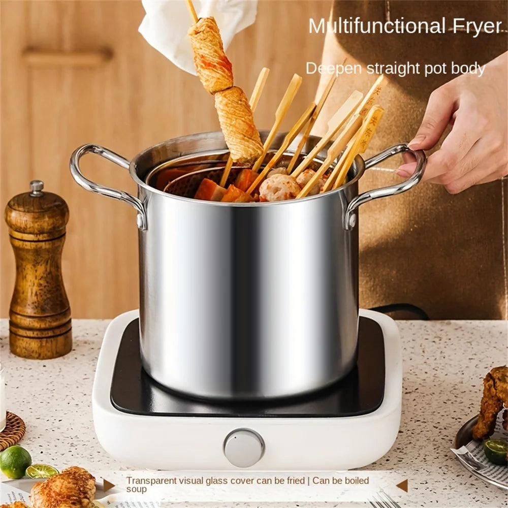 Multifunctional Small Fryer, Stainless Steel