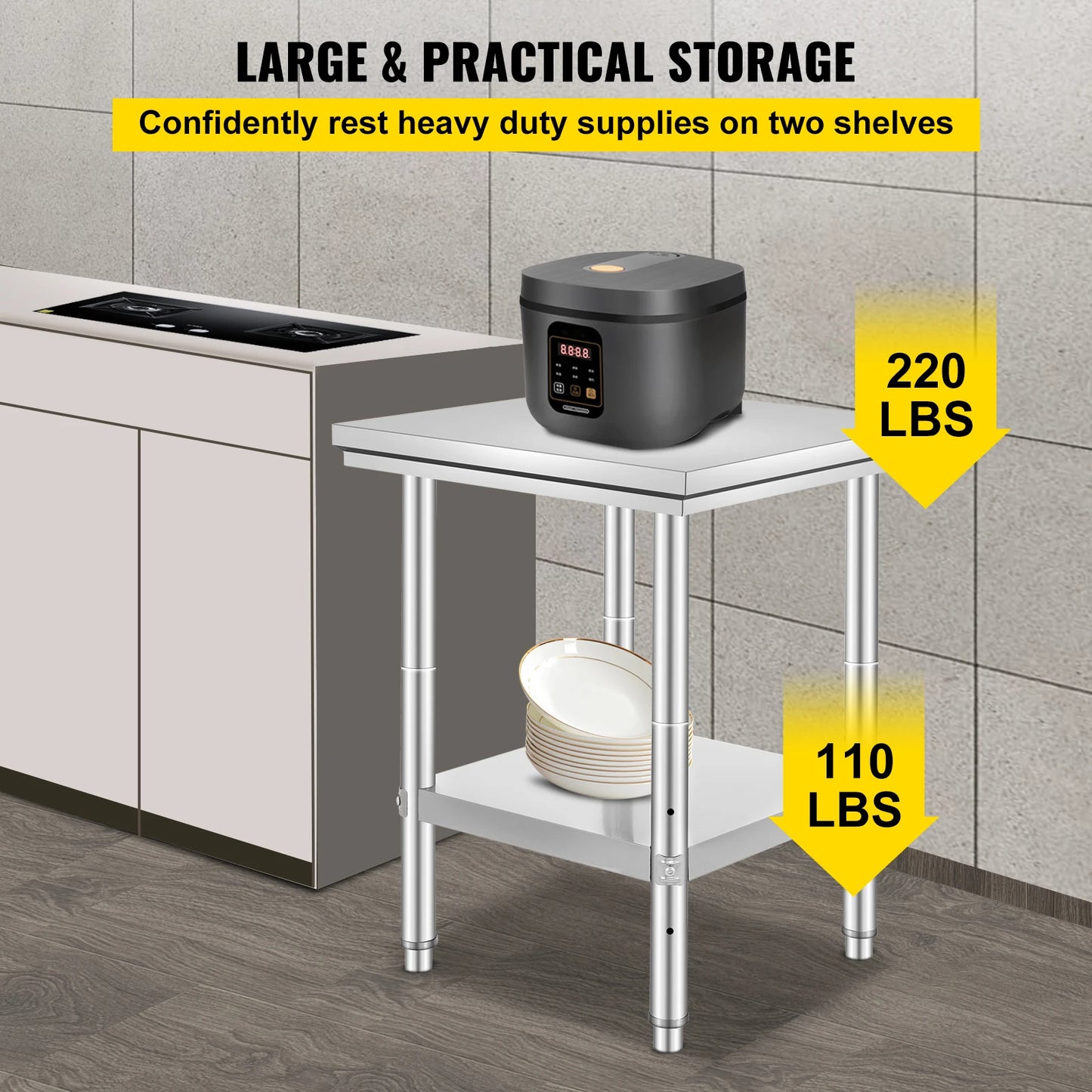 Stainless Steel Commercial Kitchen/Catering Worktable