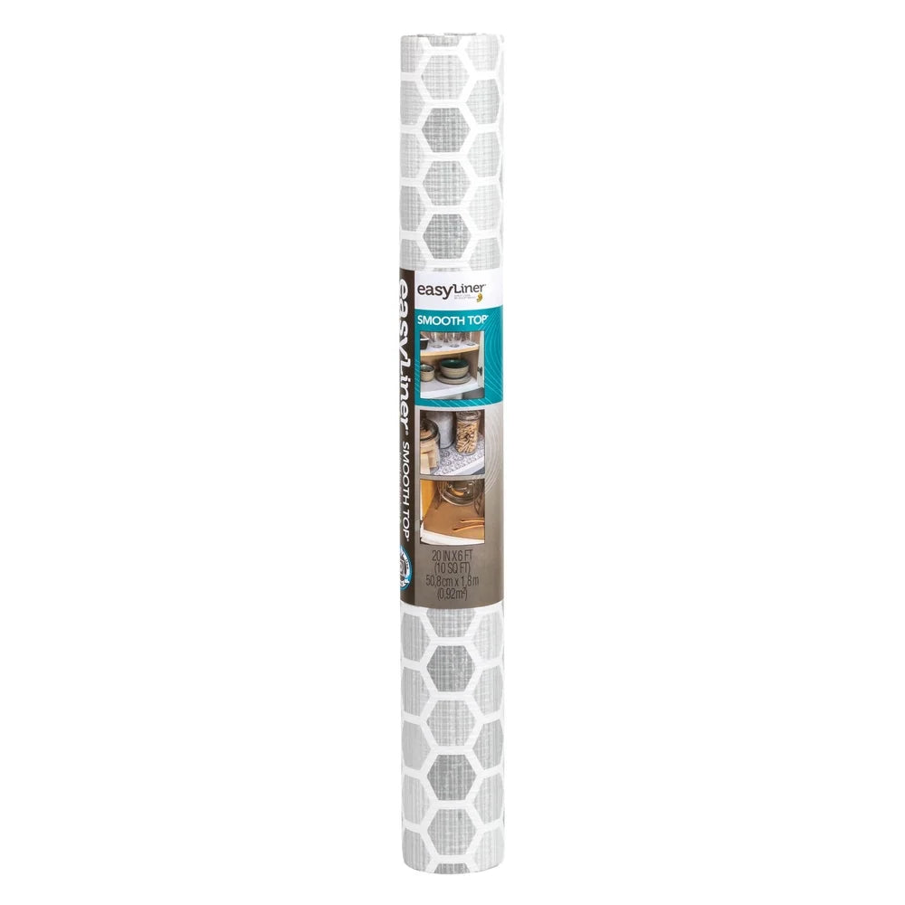 Non-Adhesive Shelf Liner - Non-Slip, Gray, 20in x 6ft