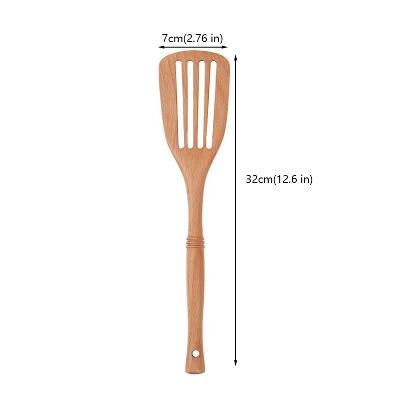 7pcs Bamboo Kitchen Utensils Set