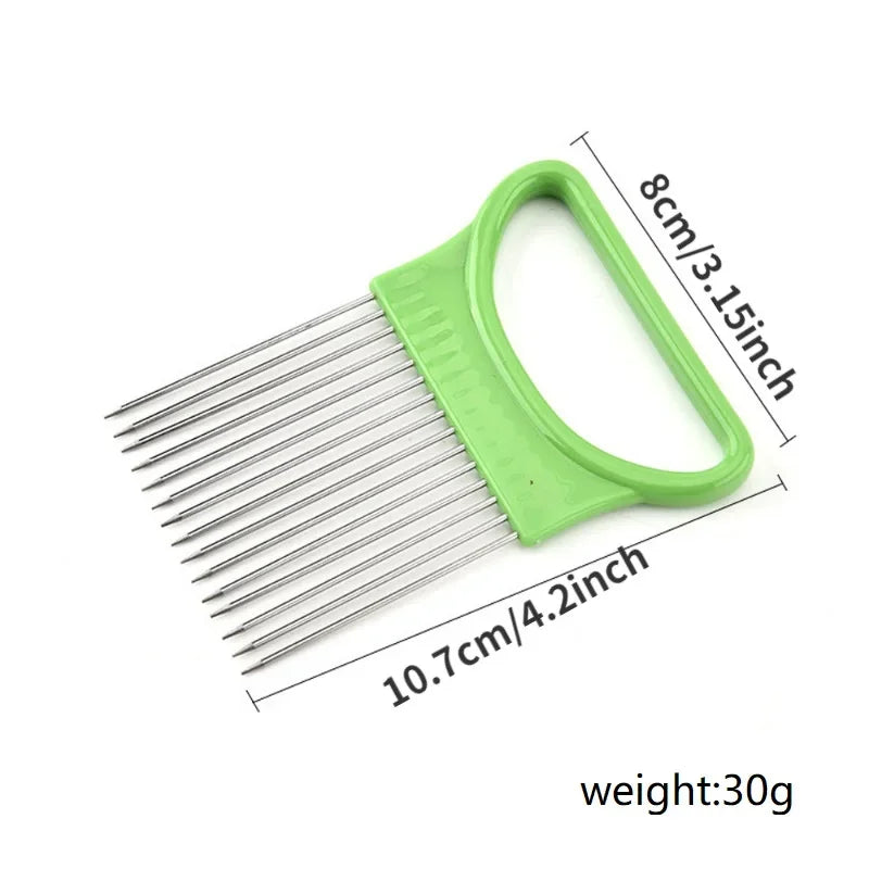 Stainless Steel VeggieHolder for Safe Cutting