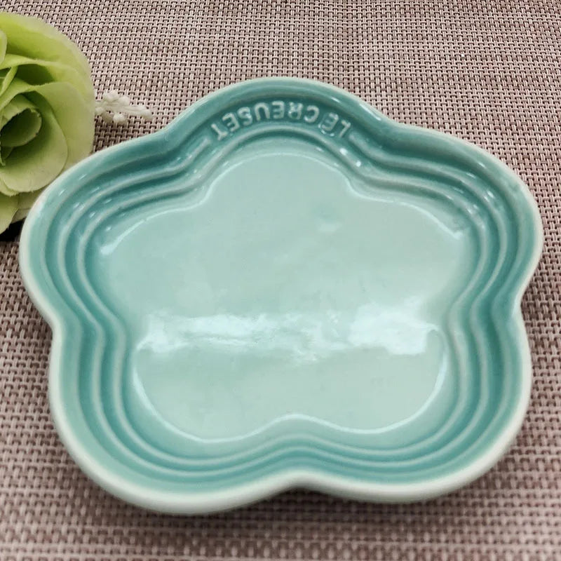 Plum Blossom Plate, 5.5 in, Ceramic