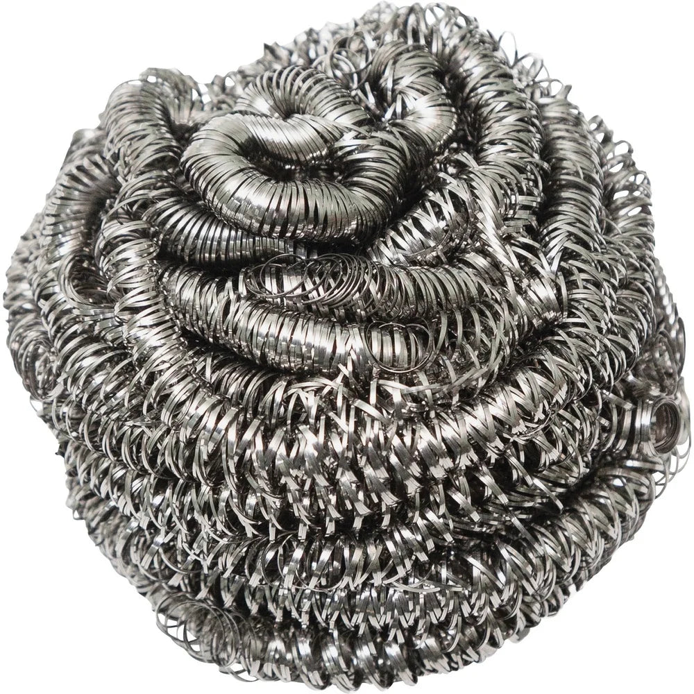 Stainless Steel Scrubber, 3 Inch Diameter, 12 Pack