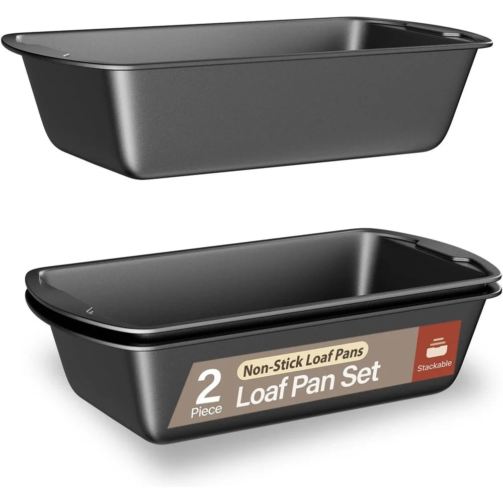 2-Piece Nonstick Carbon Steel Loaf Pan Set