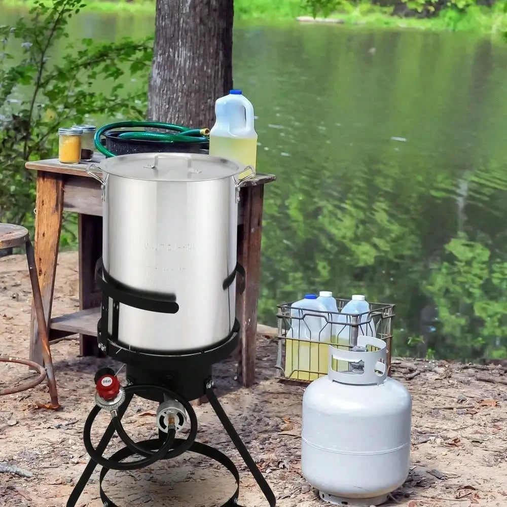 30 Qt. Turkey 10 Qt. Fish Fryer Boiler/Steamer, 54,000 BTU, Propane