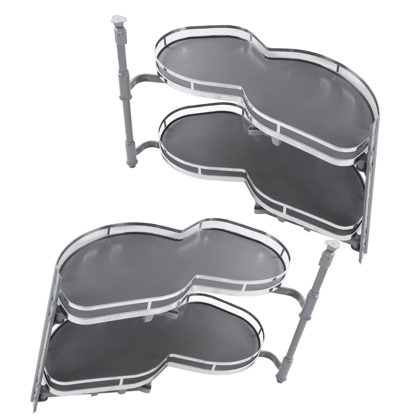 2 Tier Swing Out Corner Cabinet Organizer