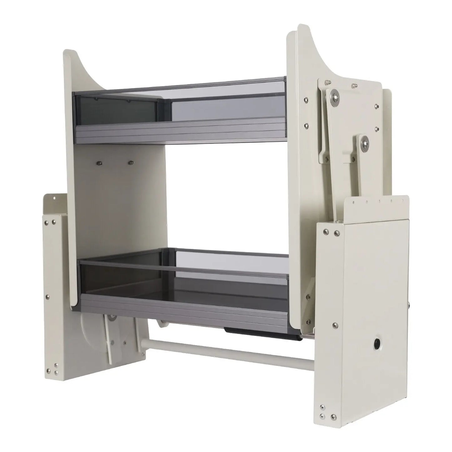 2-Tier Pull-Down Kitchen Cabinet Storage Rack