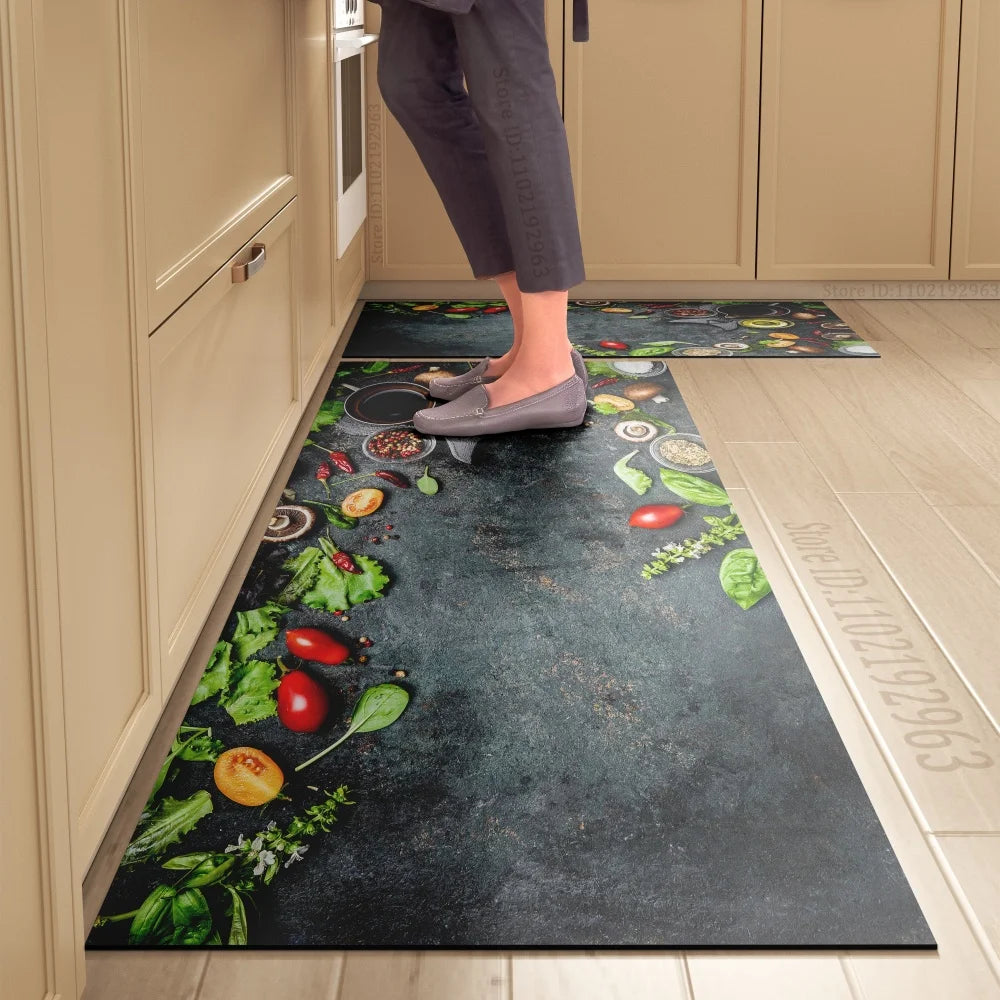 Kitchen Floor Mat, Dining Theme