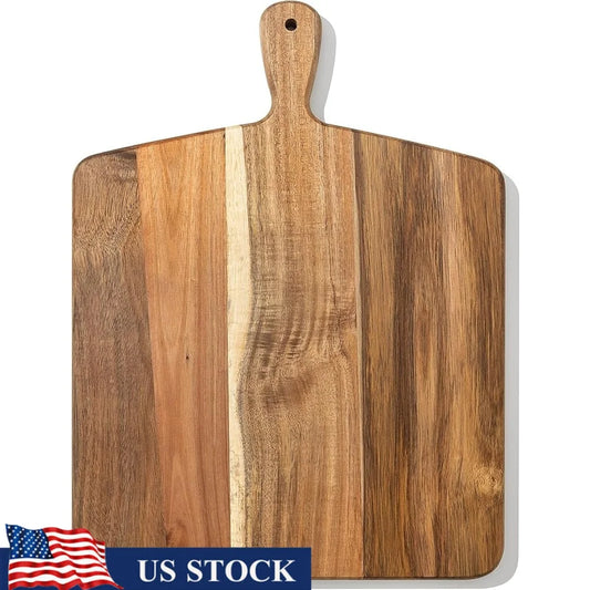 Acacia Wood Cutting Board with Handle