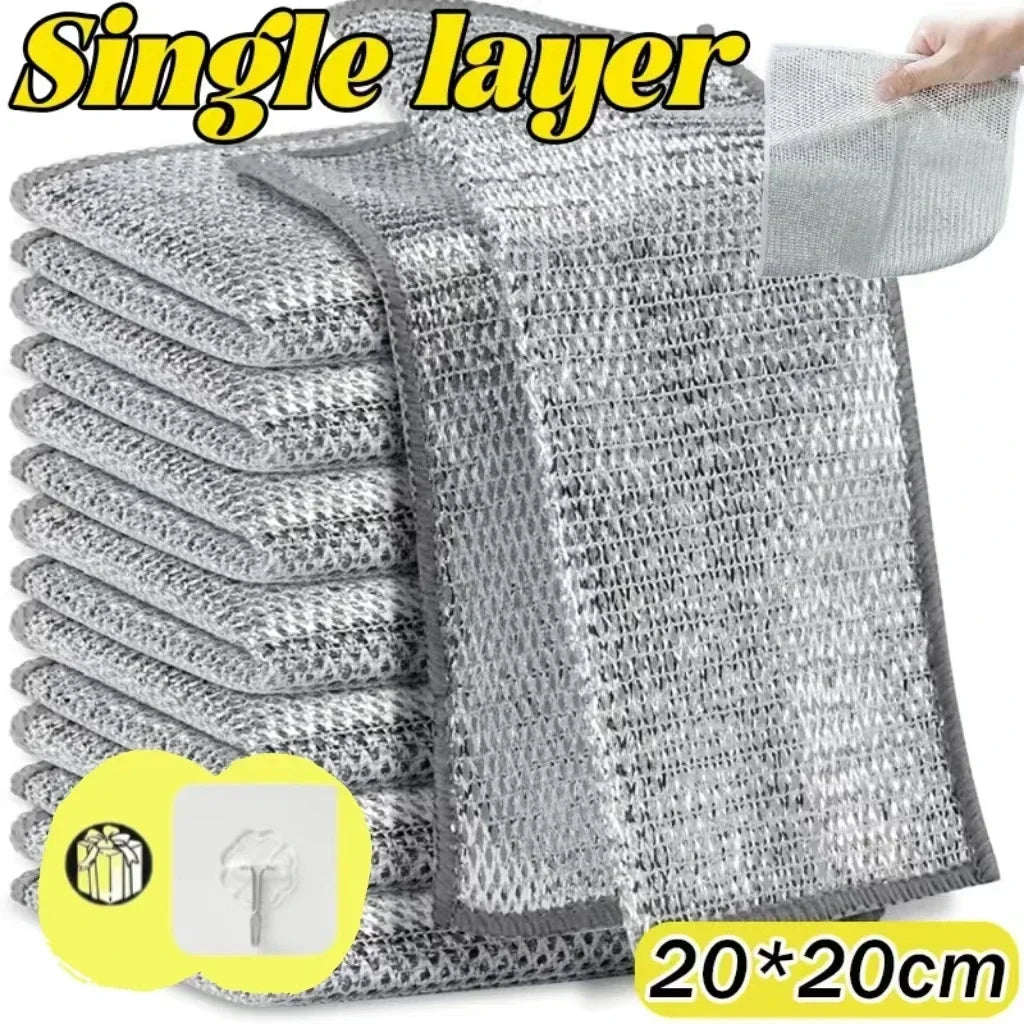 Metal Microfiber Mesh Scrubbing Cloths