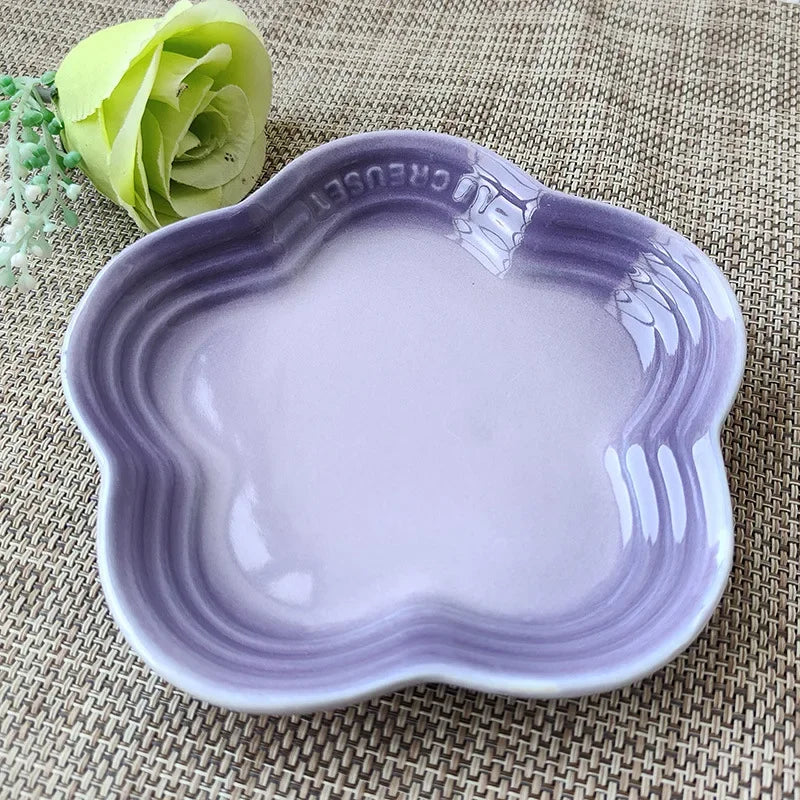 Plum Blossom Plate, 5.5 in, Ceramic
