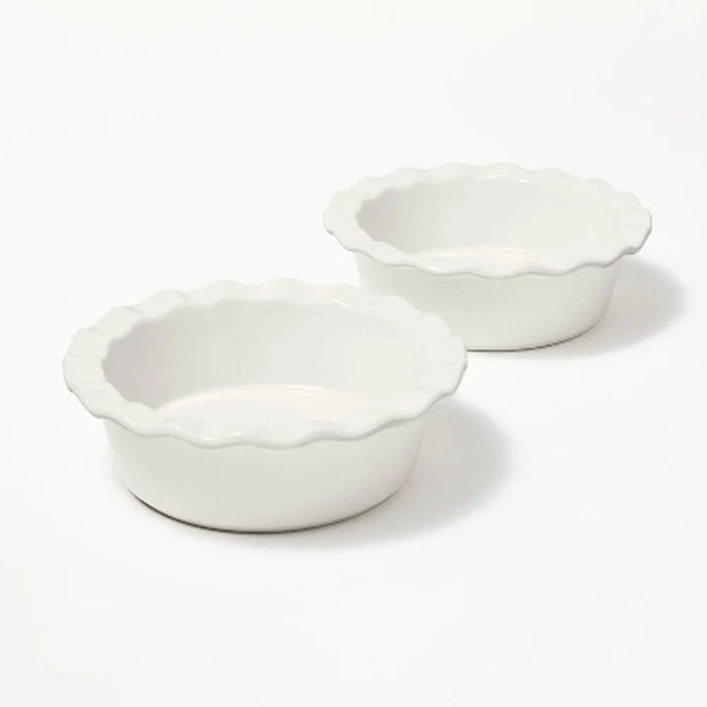 2pc Mini Round Stoneware Baking Dish