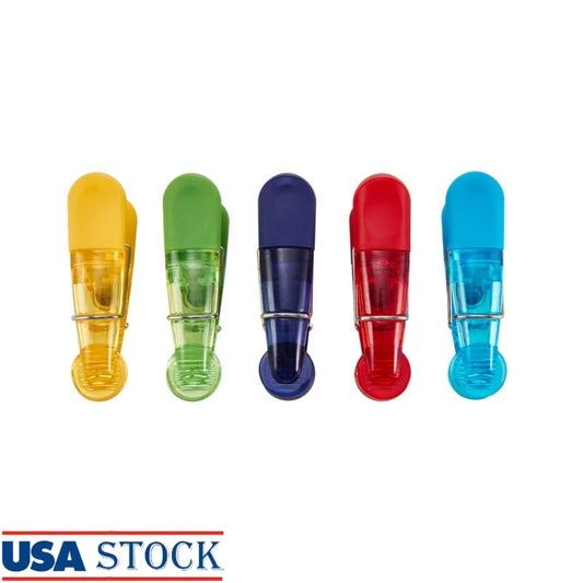5 Count Translucent Plastic Magnetic Kitchen/bag Clips