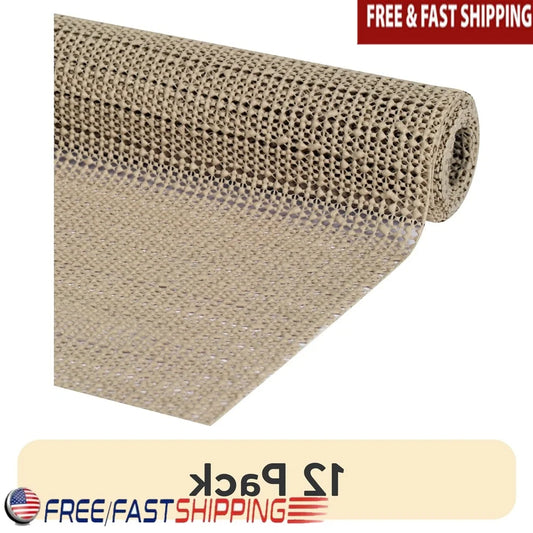 12 Pack Roll Non-Slip Shelf & Drawer Liner