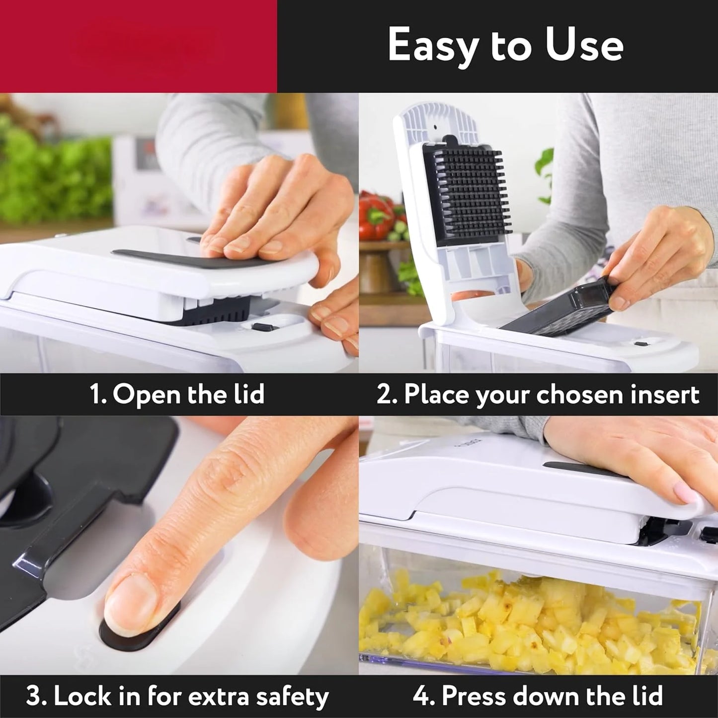 Vegetable/Food Chopper/Spiral Cutter with Container